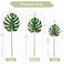 DILATATA 3 Pack Artificial Monstera Leaves with Long Stem for Vase Fake Tropical Plants Palm Leaves Realistic Philo Turtle Leaves for Home Wedding Party Decor