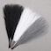 Ureymx Faux Pampas Grass Decor 177 Inch 6pcs Artificial Pampas Grass Fluffy Home Decor Short Vase Room Decor pompous Grass Flower Arrangement for Boho Home Wedding Decoration BlackWhiteGrey