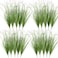 FeiLix 20PCS Artificial Plants OutdoorArtificial Shrubs Fake Tall GrassArtificial Faux Greenery StemsFake Plants Artificial Grass Plant Onion Grass UV Resistant for Indoor Decor 20 Green