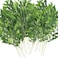WONICE Artificial Italian Ruscus Greenery Stems Faux Green Leaf Garland Branches Hanging Greenery Spray for Wedding Bouquet Arch Table Centerpiece Home Decor Green10 Pack