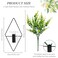 Neiteli 3 Pcs Wall Plants Artificial DecorBoho Wall DecorHome Office Living Room Wall DecorEucalyptus