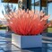 Ttranewsoo Fake Grass Fall Flowers Artificial Shrubs Artificial Grass Wheatgrass Cattails Fake Grass Decorations Artificial Plants Ornamental Grass Outdoor Grass Green Leafy Decorations 12PCSOrange