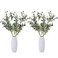 Heleze 39 Inch Artificial Olive Branches for Vases Fake Plants Greenery Stems with 222 Leaves Faux Olive Tree Branches Home Decor Indoor 4PCS