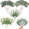FENYUAN Eucalyptus Stems Bulk 60 Pcs 4 Kinds Mixed Artificial Silver Dollar Eucalyptus Leaves Bundle Faux Greenery Branches for Wedding Vase Bouquet Floral Arrangement Centerpiece Home Decor