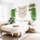 DomeStar 2PCS Fake Vines Fake Pothos Hanging Plants Ivy Vines Artificial Greenery for Home Kitchen Wall Decor Aesthetic Home Decor No Baskets