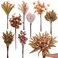 YXZZWL Artificial Greenery Stems Box Set for Fall Decorations70 Pcs with 8 Kinds of Faux Eucalyptus Branches for Autumn Wedding DIY Bouquets Floral Arrangement Table Centerpieces Brown Orange