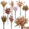 YXZZWL Artificial Greenery Stems Box Set for Fall Decorations70 Pcs with 8 Kinds of Faux Eucalyptus Branches for Autumn Wedding DIY Bouquets Floral Arrangement Table Centerpieces Brown Orange