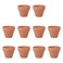 OUNONA 10Pcs Terracotta Pot Clay Ceramic Pottery Planter Cactus Flower Pots Succulent Nursery Small Pots 18 x 16 Inch
