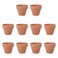 OUNONA 10Pcs Terracotta Pot Clay Ceramic Pottery Planter Cactus Flower Pots Succulent Nursery Small Pots 18 x 16 Inch