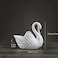 Xesagsnv White Swan Succulent Planter Porcelain Candle Holder 2 Pack