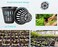 IPXEAD 50PCS 2 Inch Garden Slotted Mesh Net Cups Round Heavy Duty Net Cups Pots for Hydroponics Slotted Mesh