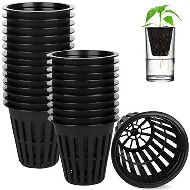HXSEMAYIG 100PCS 2 inch Net PotsHydroponics Cup Net Cups for Indoor or Outdoor Growing