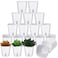 Ziliny 20 Pcs 3 Inch Self Watering Pots Self Watering Planters for Indoor Planters Plastic Garden Flower Pots with Level Indicator Vents for Herbs