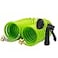 AUTOMAN EVA Recoil Garden Hose 25ft Includes 7 Pattern Spray NozzleCurly Water Hose 25 FootWatering Hose CoilRetractableCorrosion Resistant Garden Coil HoseGreen