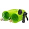 AUTOMAN EVA Recoil Garden Hose 25ft Includes 7 Pattern Spray NozzleCurly Water Hose 25 FootWatering Hose CoilRetractableCorrosion Resistant Garden Coil HoseGreen