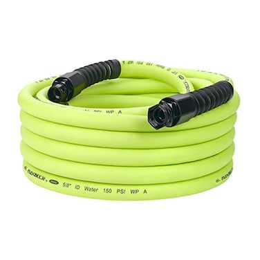 Flexzilla Pro Water Hose with Reusable Fittings 58 in x 50 ft Heavy Duty Lightweight ZillaGreen HFZWP550E