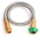 Sunifier Metal Short Garden Hose 6 ft 8 ft 12 ft Flexible Stainless Steel Leader Hose Extension Heavy Duty Water Hose Small Lightweight Hose Extender 6FT