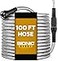 BIONIC STEEL 100 Ft Metal Garden Hose with Sprayer Nozzle Non Kinking Designed Stainless Steel Heavy Duty Water Hose 100 Ft x 58 in Flexible NON Expandable for Uninterrupted Water Flow 500 PSI