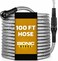 BIONIC STEEL 100 Ft Metal Garden Hose with Sprayer Nozzle Non Kinking Designed Stainless Steel Heavy Duty Water Hose 100 Ft x 58 in Flexible NON Expandable for Uninterrupted Water Flow 500 PSI