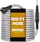BIONIC STEEL 100 Ft Metal Garden Hose with Sprayer Nozzle Non Kinking Designed Stainless Steel Heavy Duty Water Hose 100 Ft x 58 in Flexible NON Expandable for Uninterrupted Water Flow 500 PSI