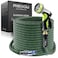 Relxitl Garden Hose Flexible Water Hose Ultra Lightweight NonExpanding hose with 10 Function Sprayer Leak proof Pressure Resistant for Yard Outdoor Green 50FT