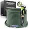Relxitl Garden Hose Flexible Water Hose Ultra Lightweight NonExpanding hose with 10 Function Sprayer Leak proof Pressure Resistant for Yard Outdoor Green 50FT