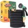 Flexi Hose Expandable Garden Hose with 8 Function Nozzle 100FT Lightweight Retractable Garden Hose Water Hose NoKink Flexibility 34 Inch Solid Brass Fittings and Double Latex Core