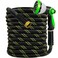 Junredy Garden Hose 25 FT NONEXPANDABLE HeavyDuty Flexible Lightweight Water Hose with 10Function Nozzle NoKink LeakProof Super Fabric Solid Fittings for Lawn Car Outdoor Black Green