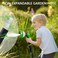 Junredy Garden Hose 25 FT NONEXPANDABLE HeavyDuty Flexible Lightweight Water Hose with 10Function Nozzle NoKink LeakProof Super Fabric Solid Fittings for Lawn Car Outdoor Black Green