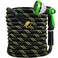 Junredy Garden Hose 25 FT NONEXPANDABLE HeavyDuty Flexible Lightweight Water Hose with 10Function Nozzle NoKink LeakProof Super Fabric Solid Fittings for Lawn Car Outdoor Black Green