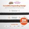Flexi Hose Expandable Garden Hose with 8 Function Nozzle 75FT Lightweight Retractable Garden Hose Water Hose NoKink Flexibility 34 Inch Solid Brass Fittings and Double Latex Core