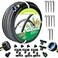 AEACUS Soaker Hose 38 inch x 100FTGarden Hose With FittingsHeavy Duty Soaker HoseSaves 70 Water For Lawn100FT