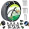AEACUS Soaker Hose 38 inch x 100FTGarden Hose With FittingsHeavy Duty Soaker HoseSaves 70 Water For Lawn100FT