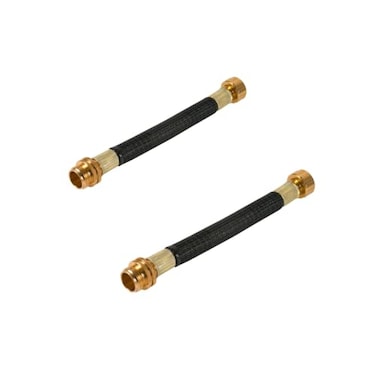 Boersite 2 PCS 08ft Garden Hose Extension Flexible Hose Adapter Short Connector Hose with Integrated Spiral Tube for Hose ReelRVDehumidifier 2