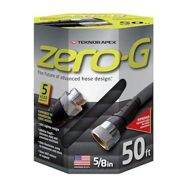zero-G 58 x 50ft zeroG Lightweight Garden Hose Kink Free Garden Hose Teknor Apex Water Hose