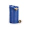 FUNJEE EVA Coil Garden Hose for Gardener Retractable Self Coiling Hoses with 34 GHT Solid Brass Fittings Kink Free and Flexible for Home and Garden Yard 15FT Blue