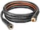 EADUTY Hybrid Lead In Garden Hose 58 IN x 10 FT Heavy Duty Lightweight Flexible with Rotatable Grip Handle and Solid Brass Fittings GrayOrange