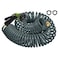 YESTAR Coil Hose 50FT EVA Coil Garden Hose With 34 Brass Connector Coiled Water Hose Lightweight And No Kink Includes 7 Patterns Spray Nozzle For Outdoors Lawn Watering Car Washing