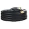 Guitrees 25FT 34 Heavy Duty Rubber Garden Hose 300psi Working 1000psi Burst HotCold Water FiveLayered Braiding for Durability Versatile for Gardening Agriculture ConstructionBlack
