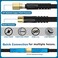 THXEVER Garden Hose 50ft NonExpandable Lightweight Flexible Water Hose with 10Pattern Spray Nozzle Super Fabric LeakProof 34 Solid Brass Alloy Connector Fittings Durable Black