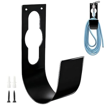 SupKing Hose Holder Wall MountHeavy Duty Garden Hose Hanger Reel Metal Hose Hooks Fit to100ft Expandable Watering Hose Storage