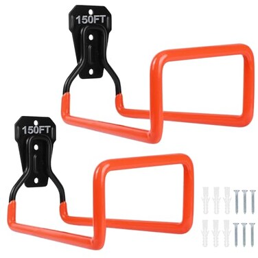 PeoMev 2pcs Hose Organizer Metal Hose Hangers for Outside Heavy Duty Hose Hook Wall Mount Hose Reels Garden Hose Holder for Ropes