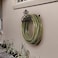MyGift Brown Heavy Duty Cast Iron Outdoor Garden Hose Hanger Wall Mounted Water Hose Holder Reel with Vintage Scrollwork Design