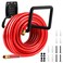 QMSK Garden Hose Holder Metal Wall Mounted Water Hose Reel for Outside Durable Hook Stand for Garden Hose Storage Water Hose Extension Cords Flexable Hose Use1Pack