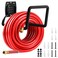 QMSK Garden Hose Holder Metal Wall Mounted Water Hose Reel for Outside Durable Hook Stand for Garden Hose Storage Water Hose Extension Cords Flexable Hose Use1Pack