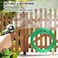 MINGFANITY Garden Hose Holder for Outside Yard Hang Over The Door and Fence Holds Up to 150Ft Black