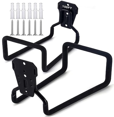 SBGGRL Heavyduty rustproof hose hooks for storing water pipes hoses cables trimmers ladders buckets tools Wallmounted high loadbearing capacity nonslip hanger for homes yards and farms
