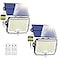 PIKOY Solar Motion Lights Outdoor Waterproof Upgraded 318LED33FT5 Modes Solar Security LightsRemoteIP65 Solares Lamparas Solares para Exteriores Grandes Sin Sensor De Movimiento 2 Pack