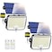 PIKOY Solar Motion Lights Outdoor Waterproof Upgraded 318LED33FT5 Modes Solar Security LightsRemoteIP65 Solares Lamparas Solares para Exteriores Grandes Sin Sensor De Movimiento 2 Pack