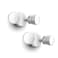 LUTEC 2 Packs P6221B 2000 Lumen 18 Watt 28 LED DualHead Flood Light Outdoor Waterproof Exterior Security Wall Light for Patio GardenYardWhite
